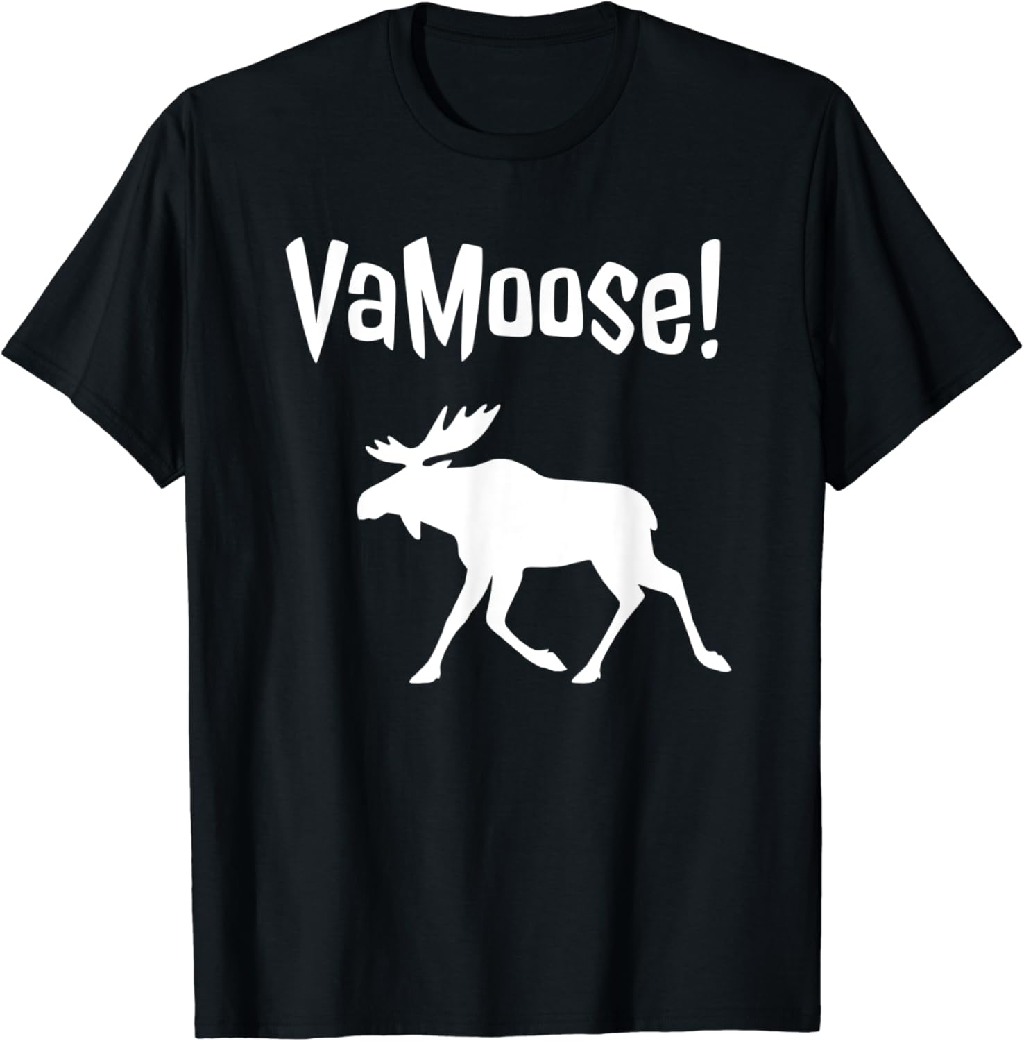 Cool Vamoose Majestic Fun Moose Antlers Hikers Animal Lovers TShirt Clothing